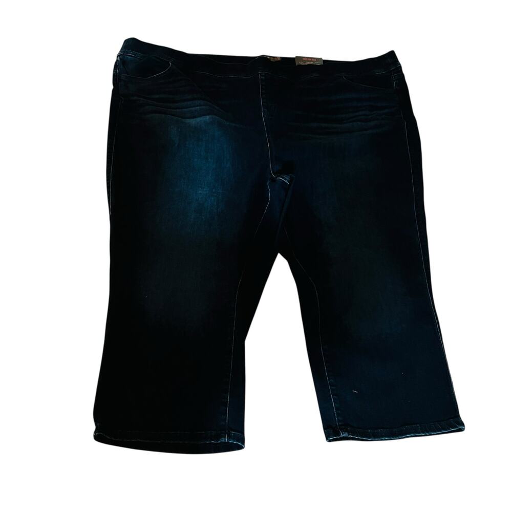 Torrid High Rise Pull on Lean Crop Jeans Size 6X NWT Blue - Picture 4 of 9